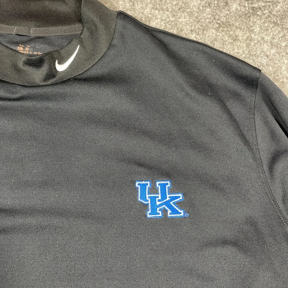 Kentucky Wildcats Nike Dri-Fit Long Sleeve Mock Neck Shirt Men's Large Black